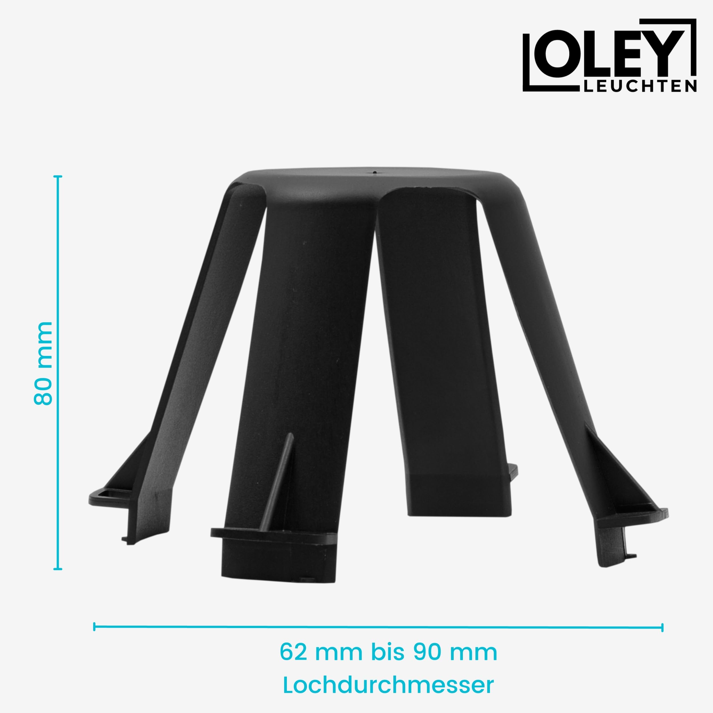 Lot de 10 entretoises pour spots encastrables 62-90 mm : protection contre la chaleur pour halogènes et LED