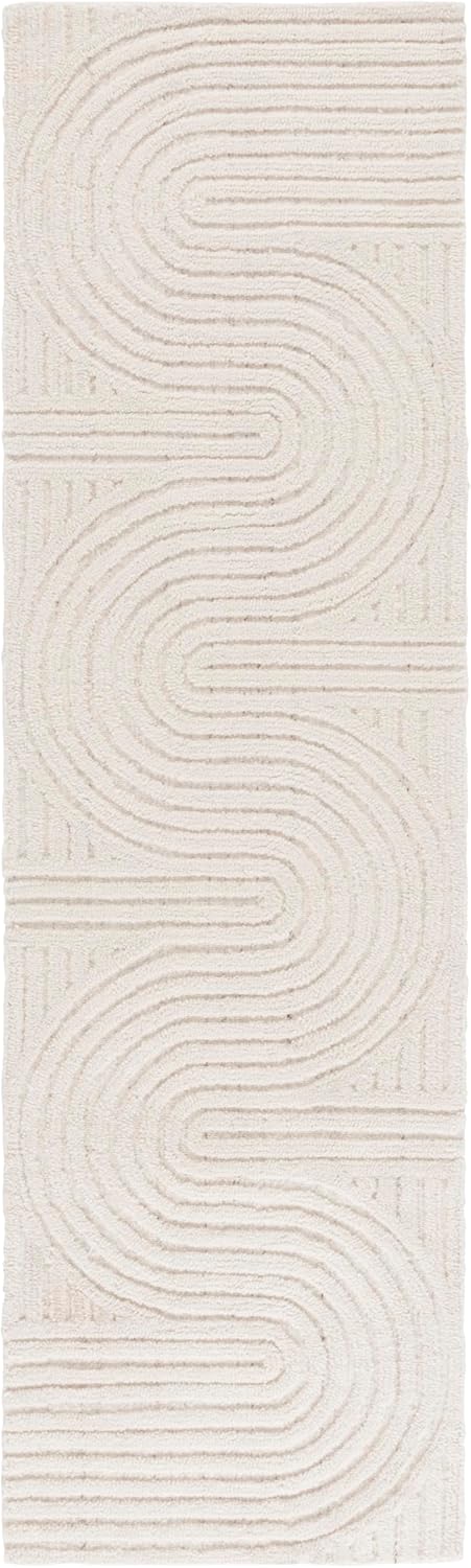 SAFAVIEH Southampton Collection Runner - 2'3" x 6', Ivory, Handmade Wool Blend, Ideal for The Living Room, Dining, Bedroom (SHA301A)