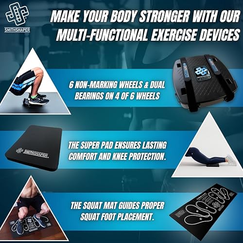 Miniatura 6 de FIT Ab Squat Roller Dual Mat Bundle (FIT ASR with a Squat Mat and a Super Pad)