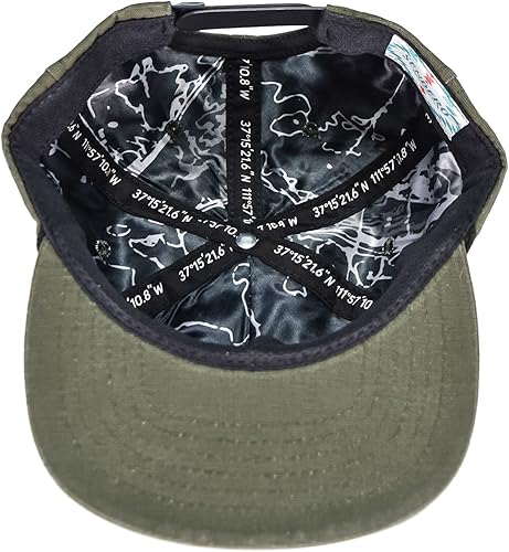 Miniatura 6 de Sendero Provisions Co Parche serigrafiado Geo Field Snapback Sombrero Verde Oscuro Talla única Verde oscuro talla única
