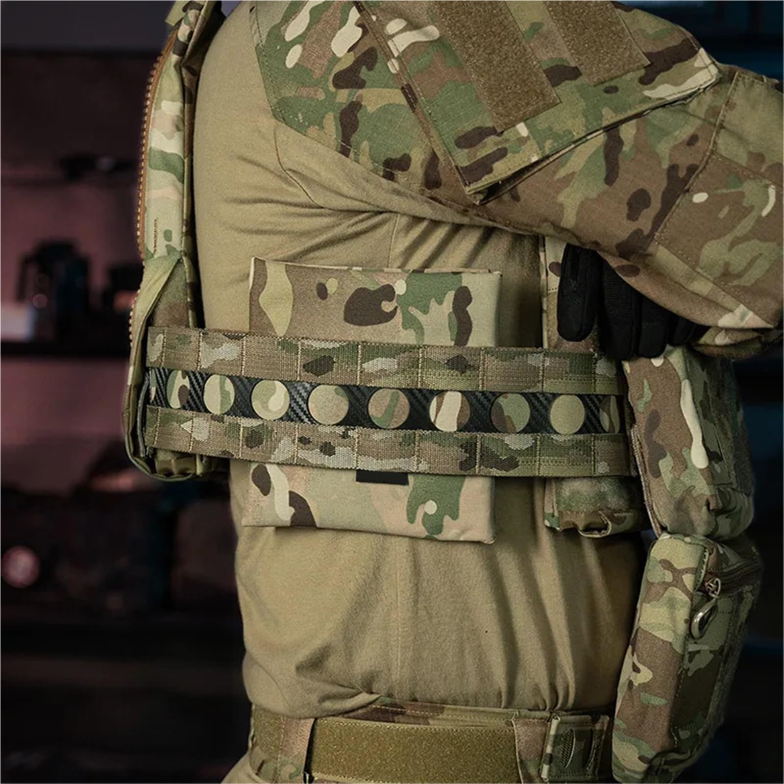WLXW Pochette Latérale Tactique Compatible avec Ceinture FCPC avec Crochet 6x6, Poches Latérales Accessoires Airsoft, Chasse, CS, Cosplay, Wargame, Paintball