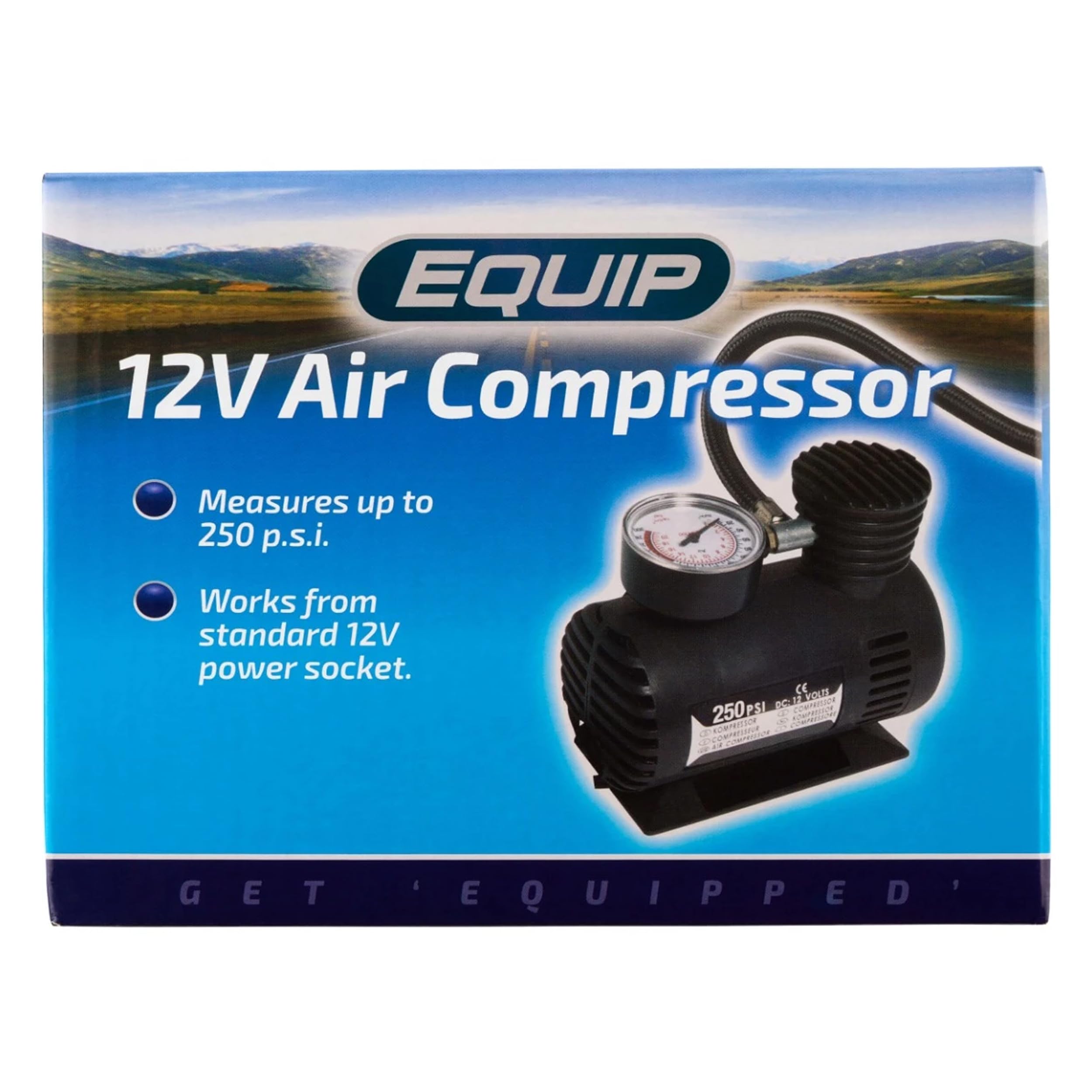 Equip EAC004 Car Tyre Air Compressor Inflator 150psi Garage Workshop Equipment