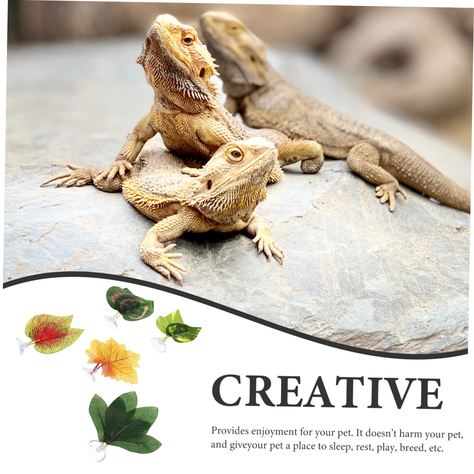 BESPORTBLE 25stücke Teiliges Künstlicher Pflanzen Für Terrarien Dekorative Pflanzen Für Reptilien Fische Schildkröten Realistische Aquarien Und Terrarium-Dekoration Aus Hochwertigem