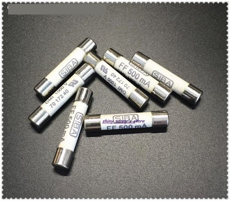 ヒューズ 5個/ロット 6.3 x 32mm FF 500mA 1000V SIBA セラミックスヒューズ