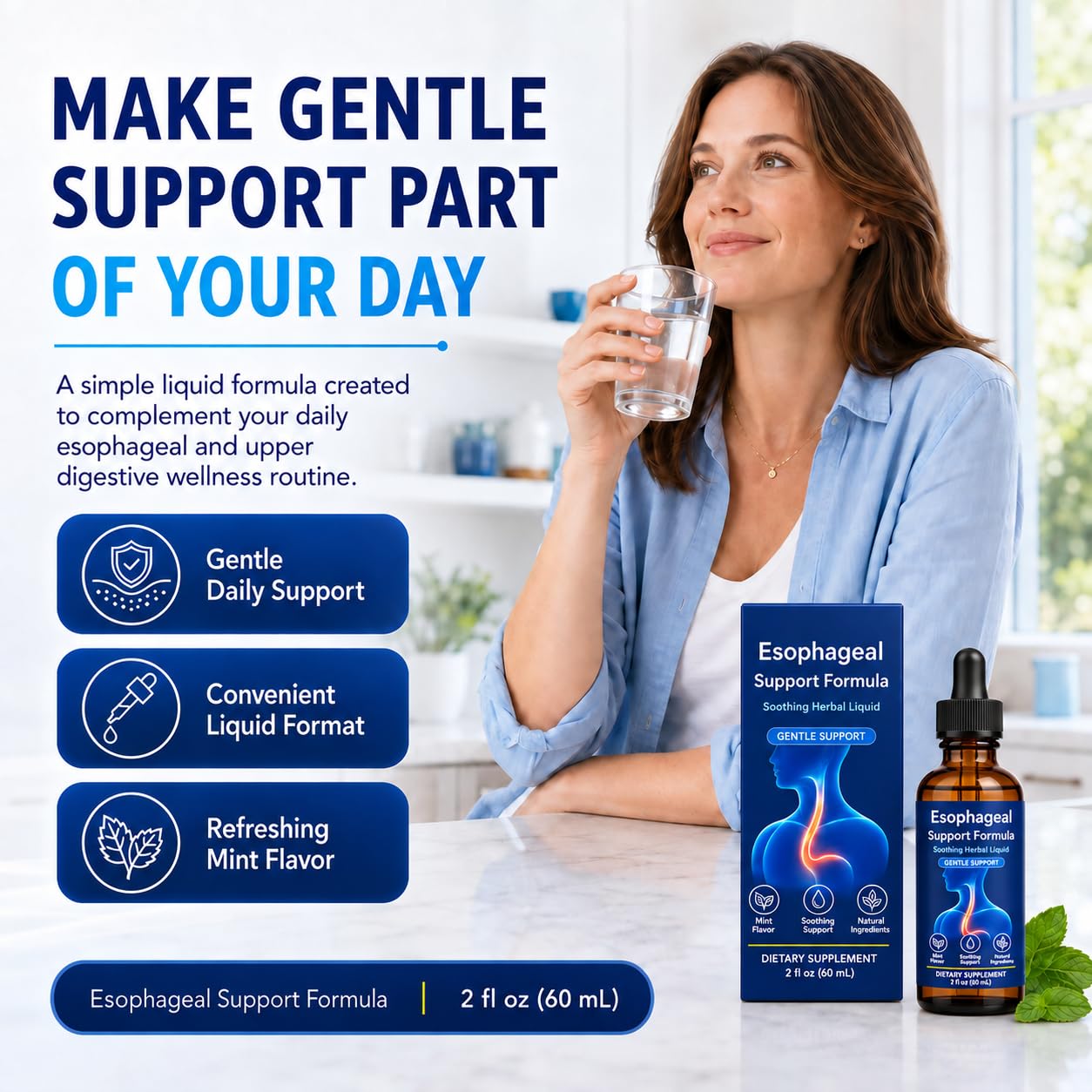 Esophageal Support Drops,Slippery Elm& Zinc L-Carnosine, Mint,2 fl oz — Amazon image 6