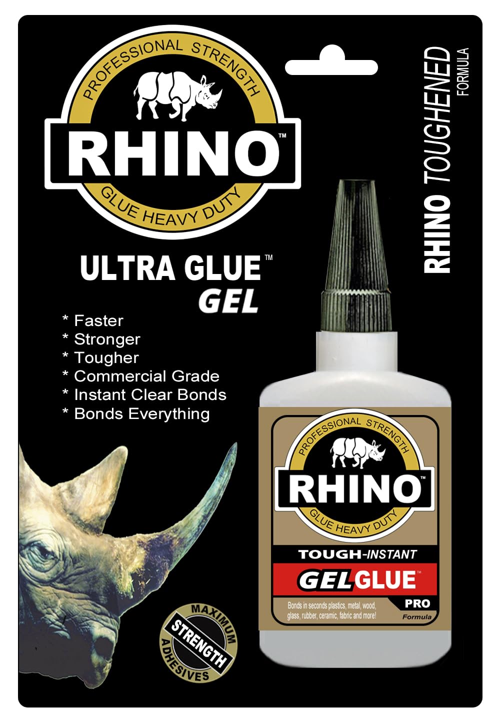 rhino glueGel, Heavy Duty 40 Gram Clear