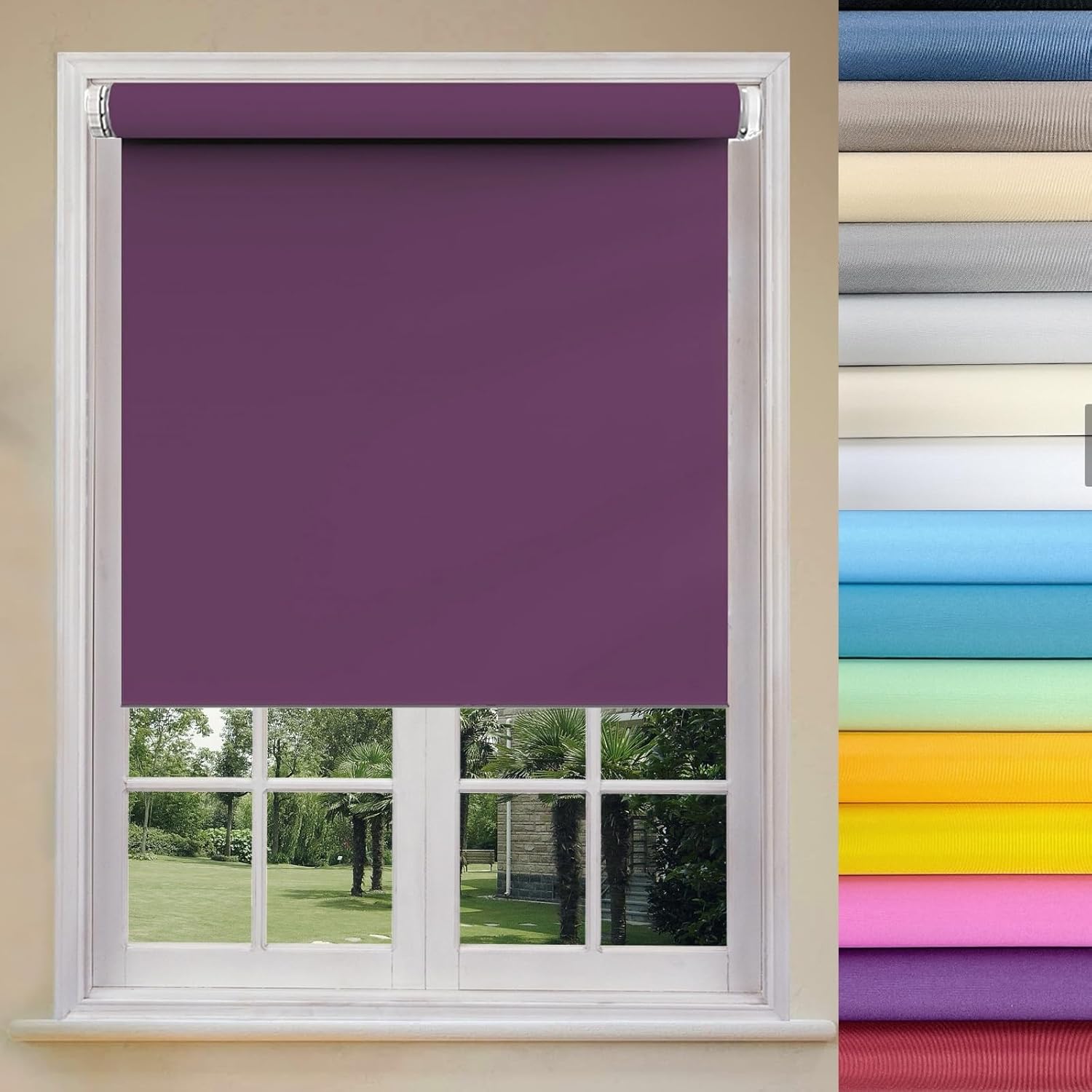 Day and Night Light Blinds 115 x 170 cm Thermal Insulated Privacy ...
