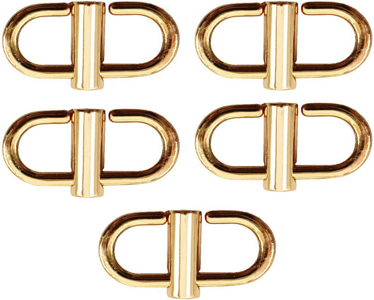 5 Pcs Adjustable Metal Buckles For Chain Strap Bag To Shorten Your Length, Links Tiny Clip Length Accessories(Gold)