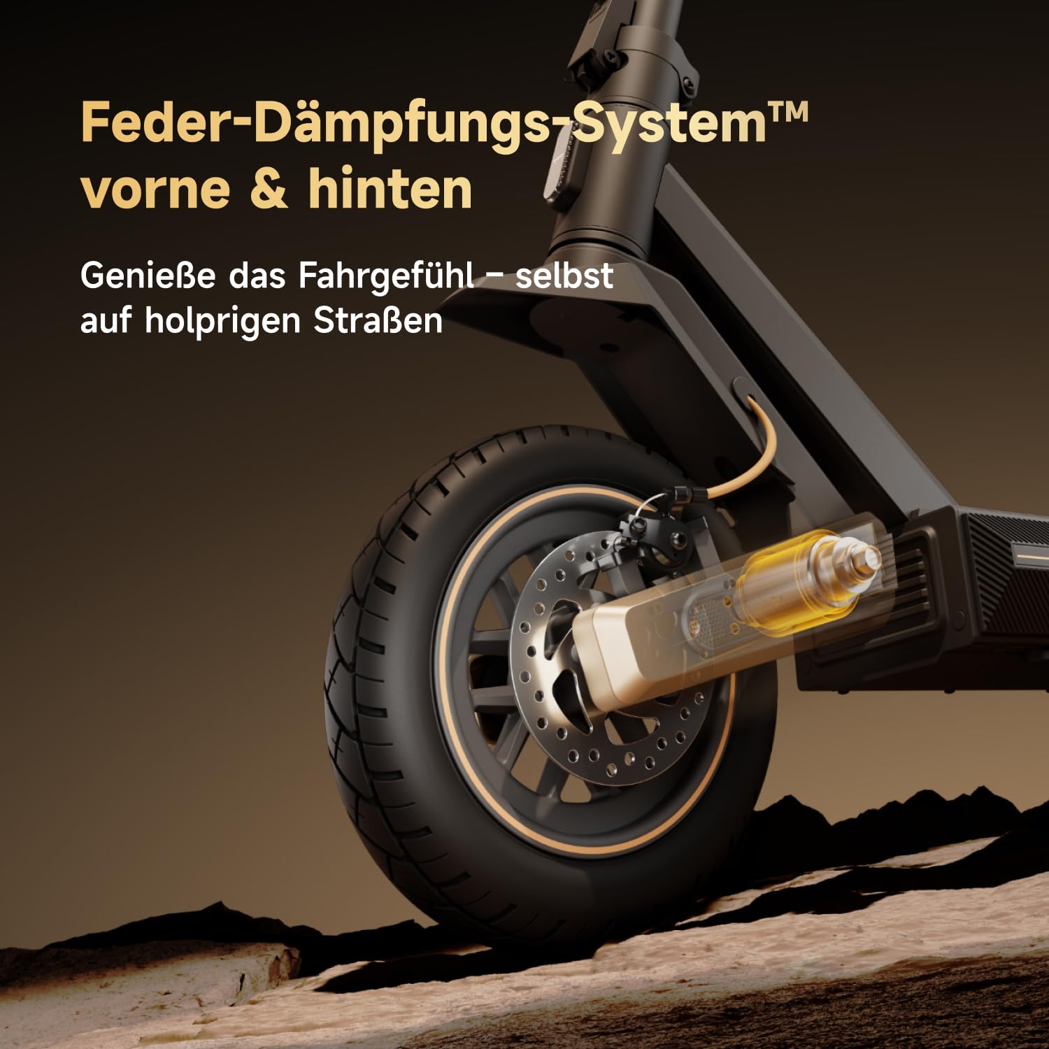 NAVEE GT3 und ST3 Serie E-Scooter 350W-400W, 50 km-90 km Reichweite | Vierfach-Federung | Klappbar (54 cm) mit IPX5,Steigungen 18%-22%