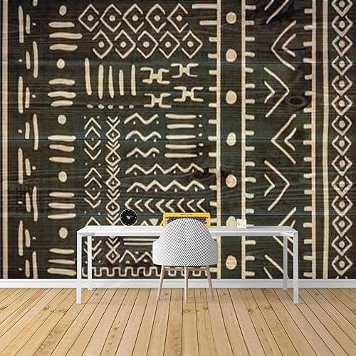 Miniatura 6 de Tela de impresión africana sin costuras, diseño étnico tribal tradicional para despegar y pegar, papel tapiz extraíble autoadhesivo grande, rollo de