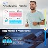 Smartwatch para hombre y mujer, llamadas entrantes/salientes, pantalla AMOLED ultra nítida de 1.32", rastreador de actividad física con monitor de frecuencia cardíaca, sueño y SpO2, compatible con iPhone/Samsung/Android, 110 modos deportivos, resistente al agua 3ATM 7