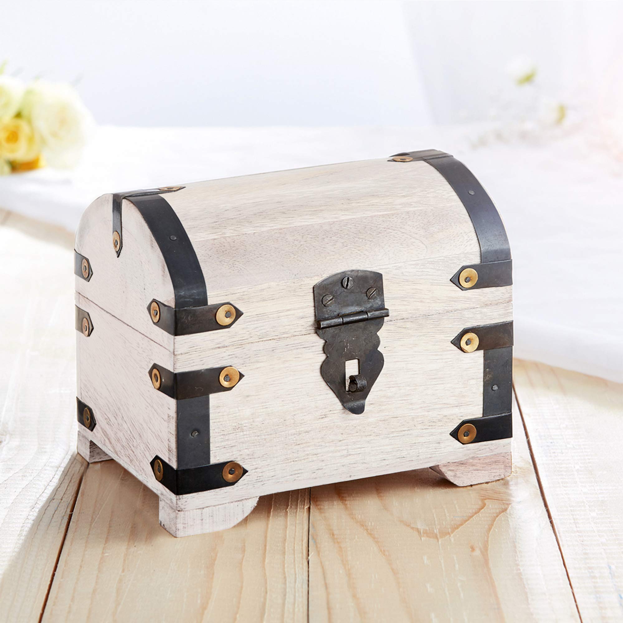 Tirelire Coffre-fort Vintage Avec Cadenas - Boîte Rangement Bijoux Ou Argent, Décoration Rétro, Cadeau Anniversaire Ou Noël