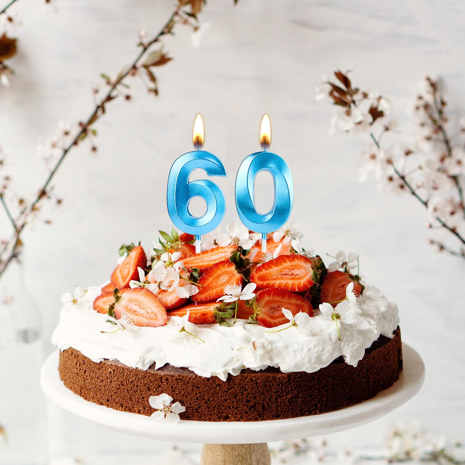 Amazon.co.jp: 80歳の誕生日キャンドル、数字80キャンドル、ケーキ用