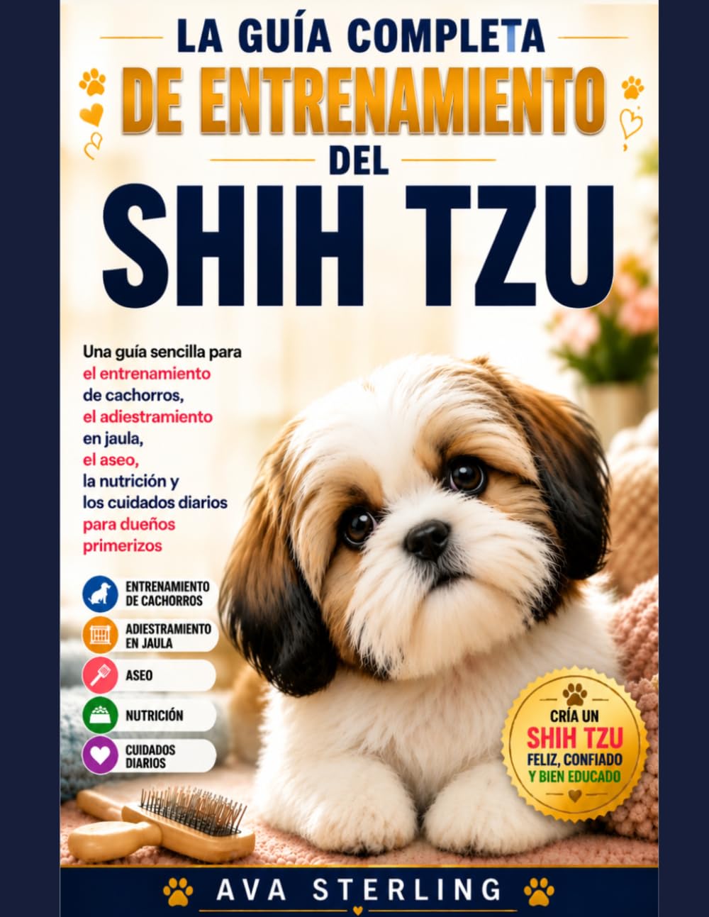 LA GUÍA COMPLETA DE ENTRENAMIENTO DEL SHIH TZU: Una guía sencilla para el entrenamiento de cachorros, el adlestramiento con jaula, el aseo, la ... primerizos. (El Manual del Dueño de Perros)