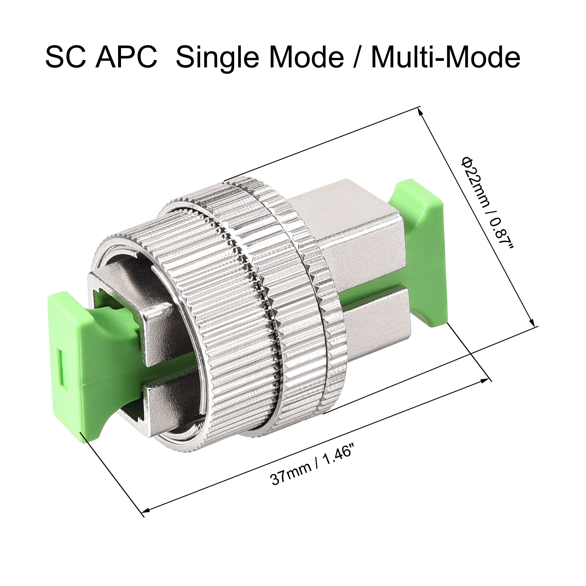 sourcing map SC Mécaniquement Variable Optique Atténuateur Mode Unique/Multimode 0-30dB Ajustable VOA Fibre Optique Atténuateur