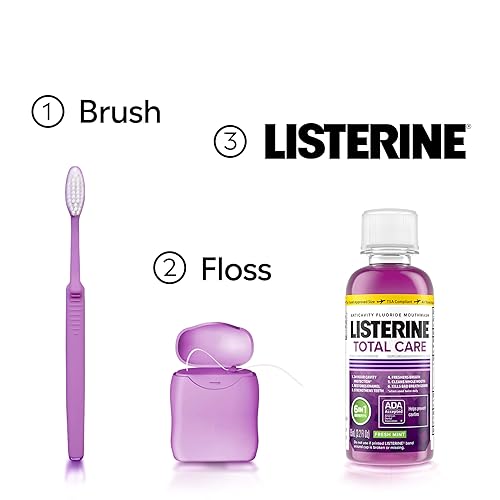 Miniatura 6 de Listerine Total Care - Enjuague bucal anticaries de menta fresca, 3.2 onzas (paquete de 12)