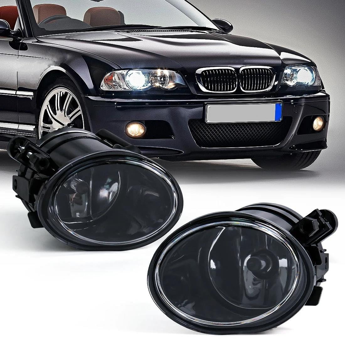 BENSIL Luces Antiniebla De Coche, Bombillas Delanteras De Conducción Para B&MW M5 E39 2001-2003 M3 E46 2002-2006 M3 E46 2002-2005 Montaje de luces de antiniebla(Color:1)
