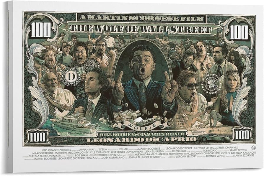 Amazon.co.jp: ウルフ・オブ・ウォールストリート ポスター アート