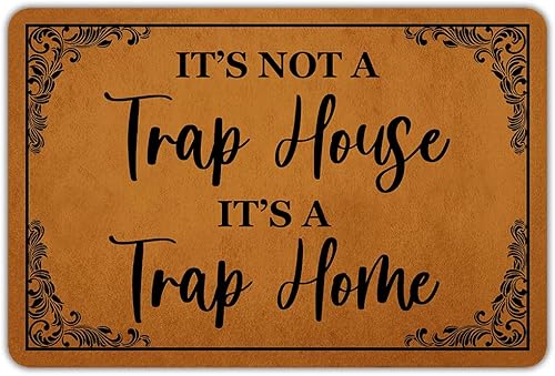 Ytanie Tapetes de bienvenida para puerta delantera, entrada al aire libre, no es una trampa, es una trampa, tapete de goma antideslizante para el