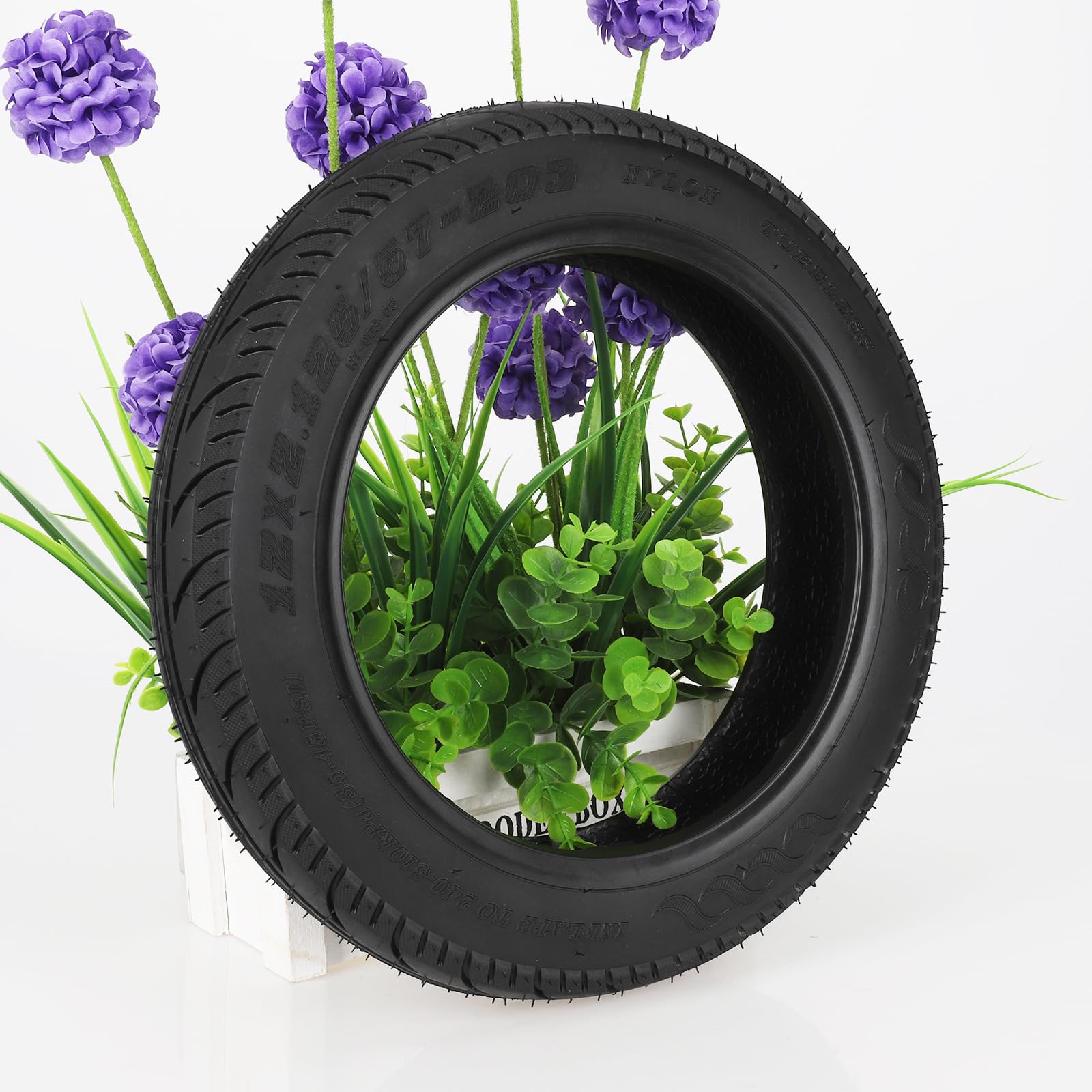 TREFAN Pneumatici per carrozzina da 12 pollici | 157 – 203 pneumatici tubeless, 12 x 2,125 pneumatici per biciclette elettriche da 12 pollici, passeggino, scooter, triciciclo, rimorchio per bicicletta