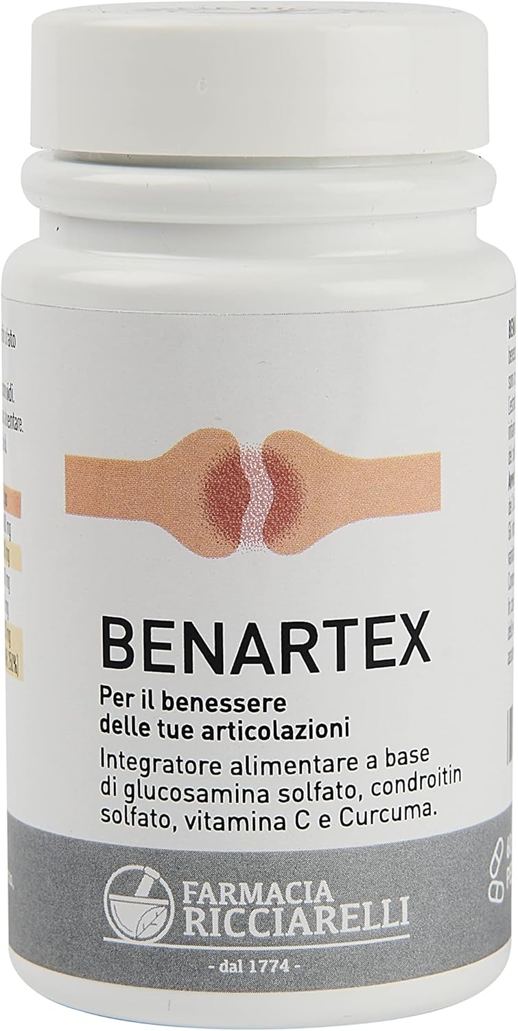 Glucosamina 1400mg, Condroitin solfato 300mg, Curcuma e vitamina C
