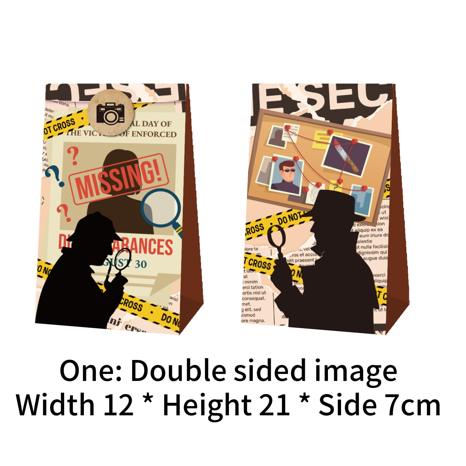 Yrmysrx Spy Detective Party Gifts Goodie Bags with Stickers for Secret Agent Top Secret Spy Theme Party Supplies - Image 4