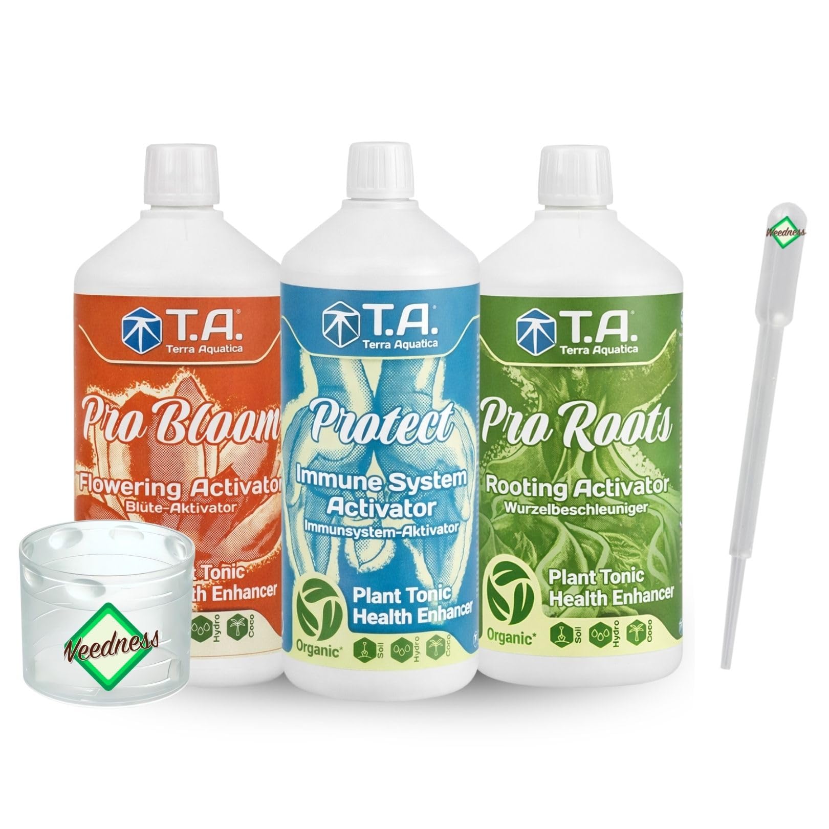 Weedness GHE Dünger Bio PRO Set - Grow Anbau Indoor Dünger Neemöl