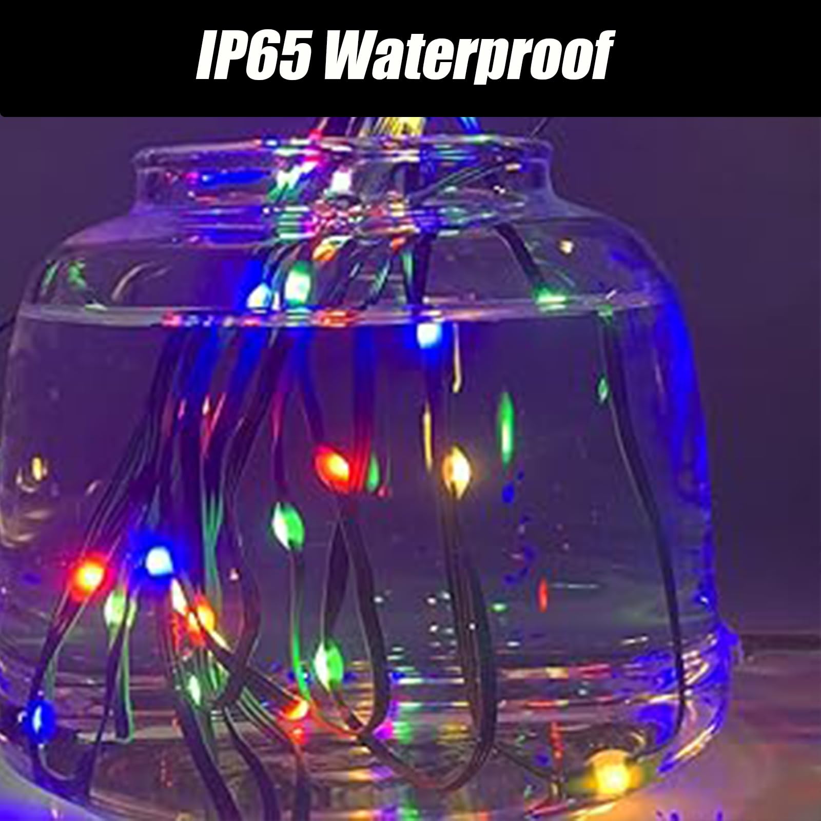 Tacobey Luci Solari Esterno, 20M 200 LED Catena Luminosa Esterno Solare Impermeabile, 8 Modi, Decorative Per Giardino, Cortile (Multicolore)