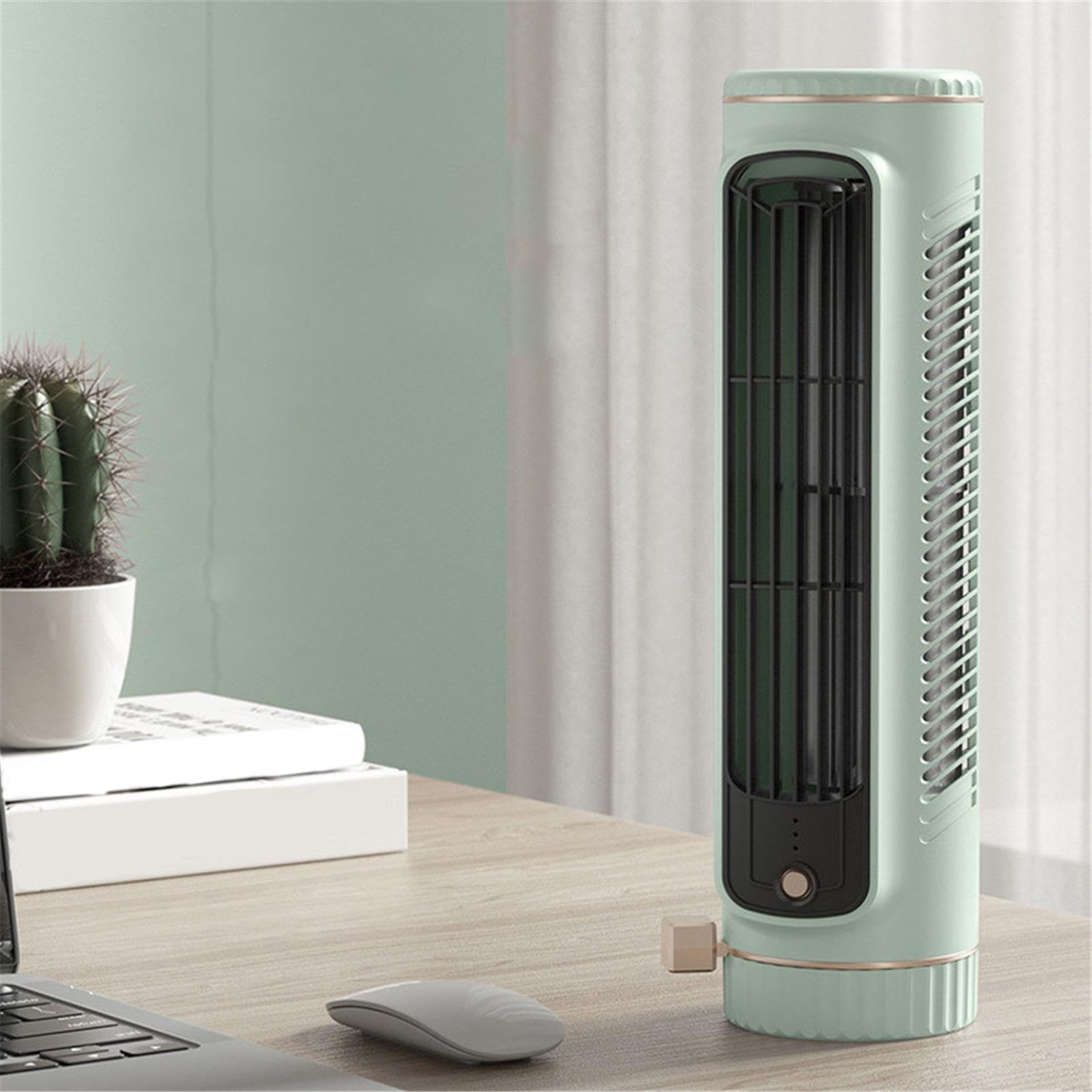 Generisch Climatizzatore portatile, mini condizionatore d'aria senza finestra, raffreddatore d'aria, tre velocità, ventilatore silenzioso senza pale, può essere posizionato orizzontalmente o