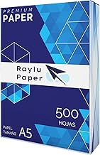 RAYLU PAPER - A5 80 g 500 Sheets of Premium Multipurpose Paper for Laser, Inkjet and Copier Printers, for Office and Home