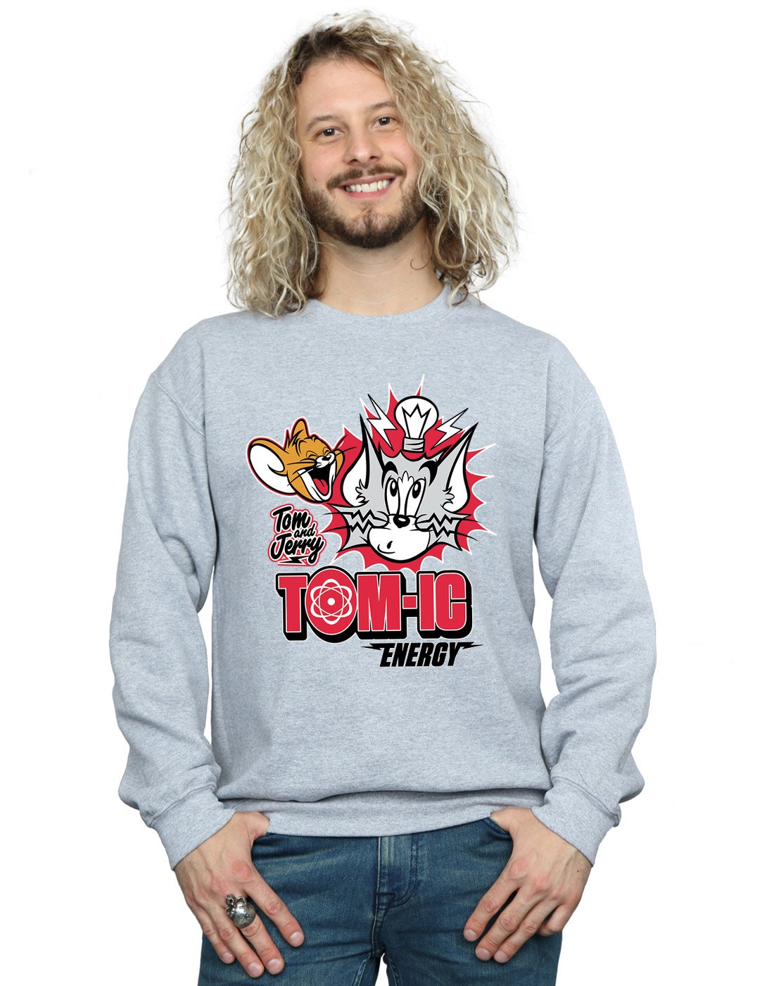 Absolute Cult Tom and Jerry Men's Tomic Energy Sweatshirt