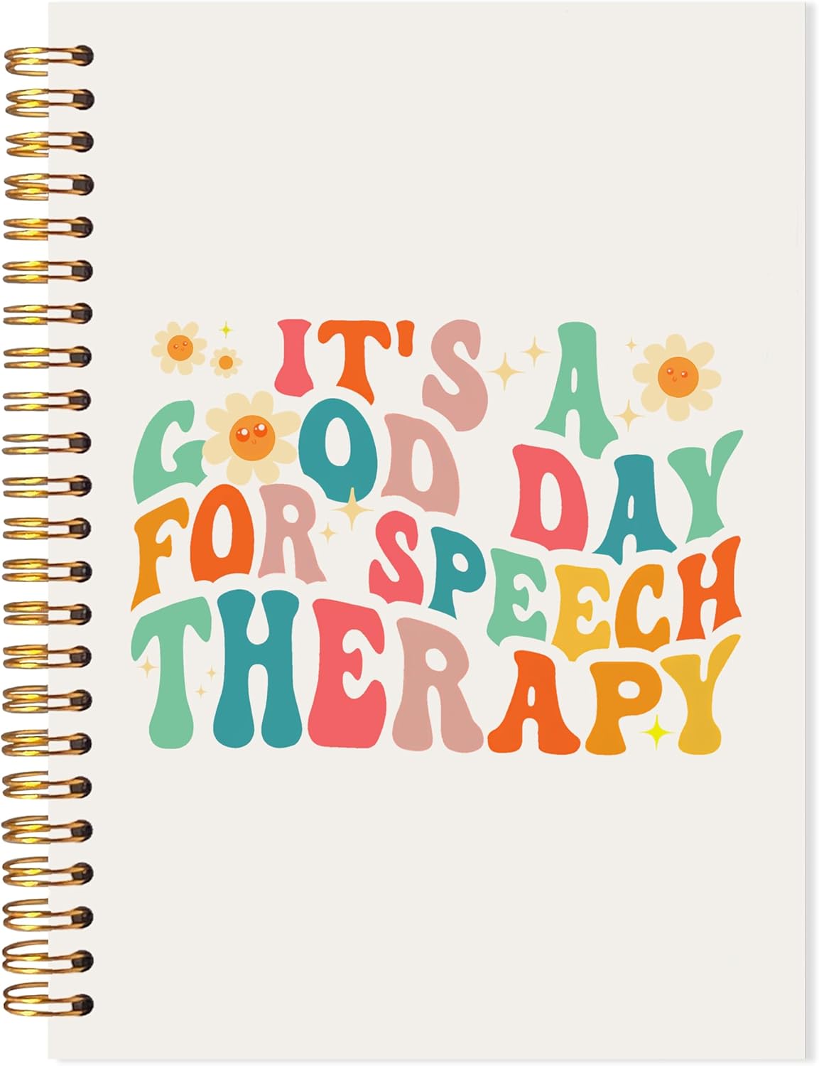 Colorful Speech Therapy Notebook, Therapy Journal Notebook for Therapists Counselors, Speech Language Pathologist SLP Gifts, Mental Health Journal for Women, 5.5x8.3