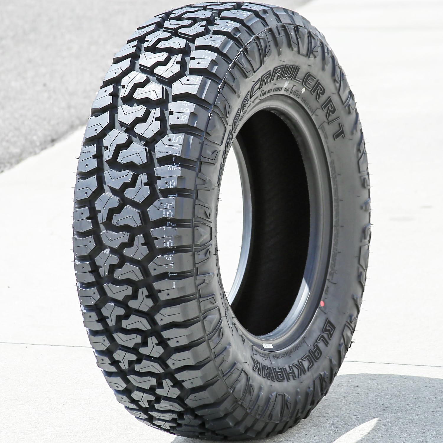 Blackhawk Ridgecrawler R/T All-Terrain Mud Off-Road Light Truck Radial Tire-LT245/75R16 245/75/16 245/75-16 120/116Q Load Range E LRE 10-Ply BSW Black Side Wall