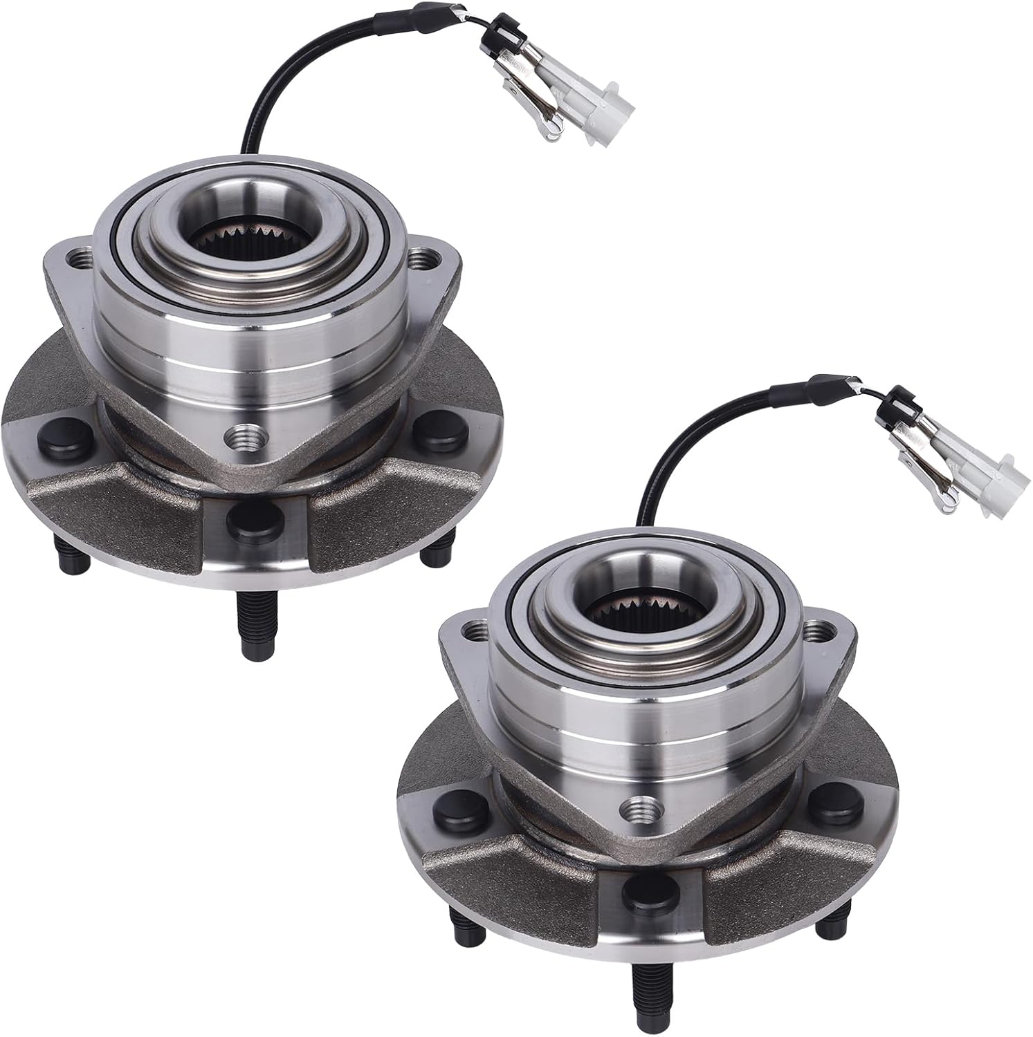 Autoround 513189 Pair Front Wheel Hub and Bearing Assembly fit for Chevy Equinox 2005-2006, Saturn Vue 2002-2007, Pontiac Torrent 06, 5 Lug W/ABS