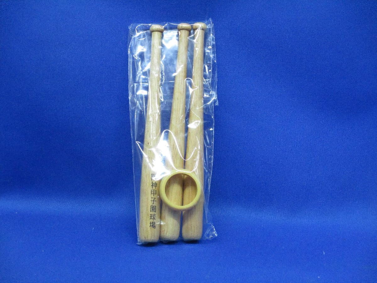 Amazon.co.jp: 阪神甲子園球場 ボール置き台 3個 飾りバット