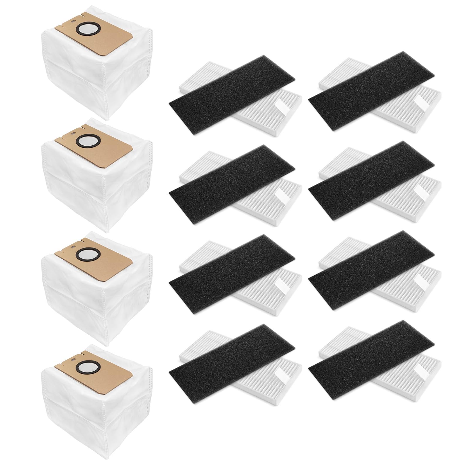 E-HAO Confezione Da 20 Sacchetti Monouso Di Ricambio Per Aspirapolvere Roborock S8 Pro Ultra, S8 , S7 Max/Maxv Ultra, Q8/Q7/Q5 Max , Q5 Pro , Q7 , Q5 - Foto 12