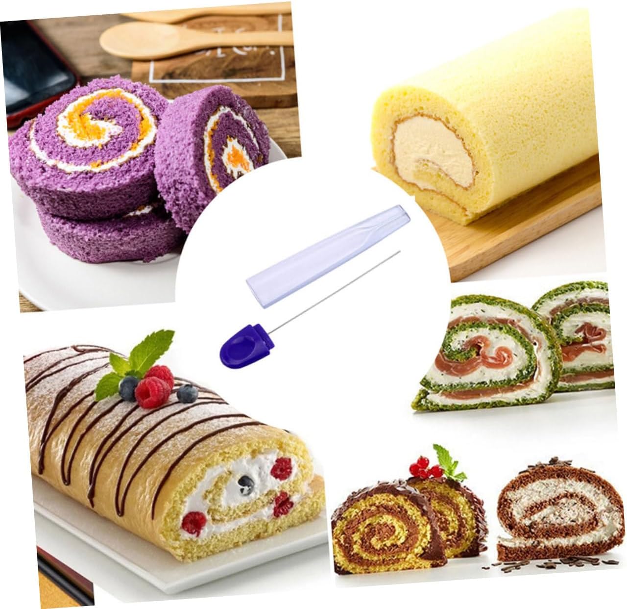 3sets Cake Testing Sticks Baking Doneness Tester Kitchen Baking Tools Easy to Use Non-slip Grip for Safety