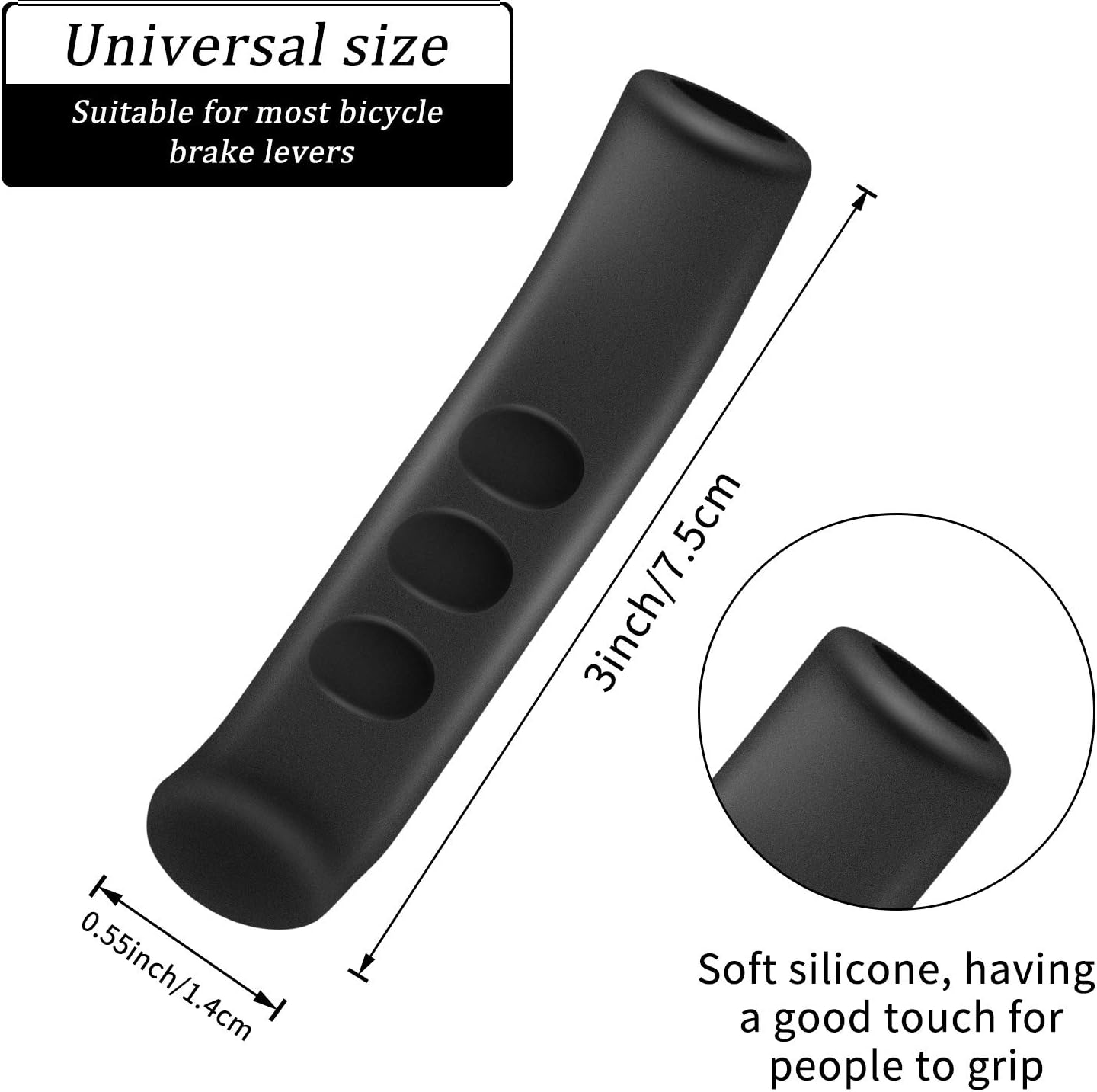 12 Pieces Bicycle Brake Handle Sleeve Bicycle Brake Levers Protector Silicone Bike Brake Cover for Road Mountain Bikes : Sports & Outdoors