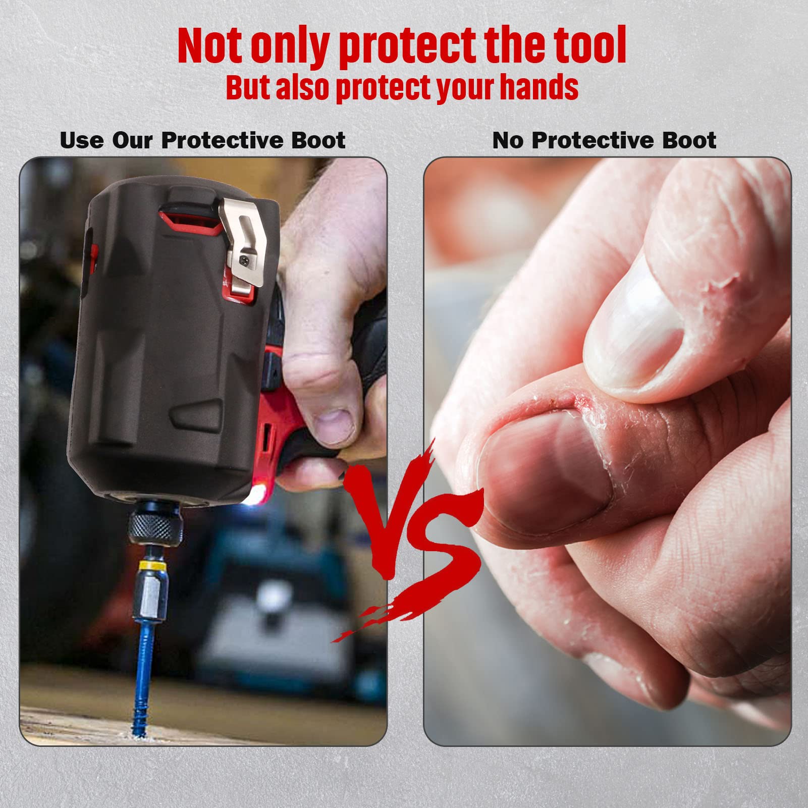 M12 FUEL Stubby Impact Driver But ochronny pasuje do kluczy udarowych Milwaukee M12 FUEL 3/20.3 cm i 1/5.1 cm (2554-20, 2555-20 i 2555P-20)