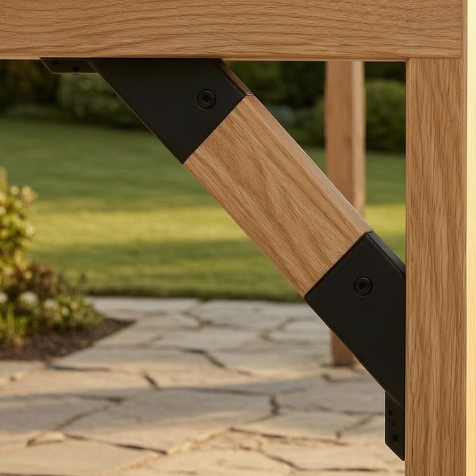 KESOTO 4 Piezas Soporte para Columnas | Resistentes, reducidos, jetadores Fijos Metal, para Cenadores, Patios
