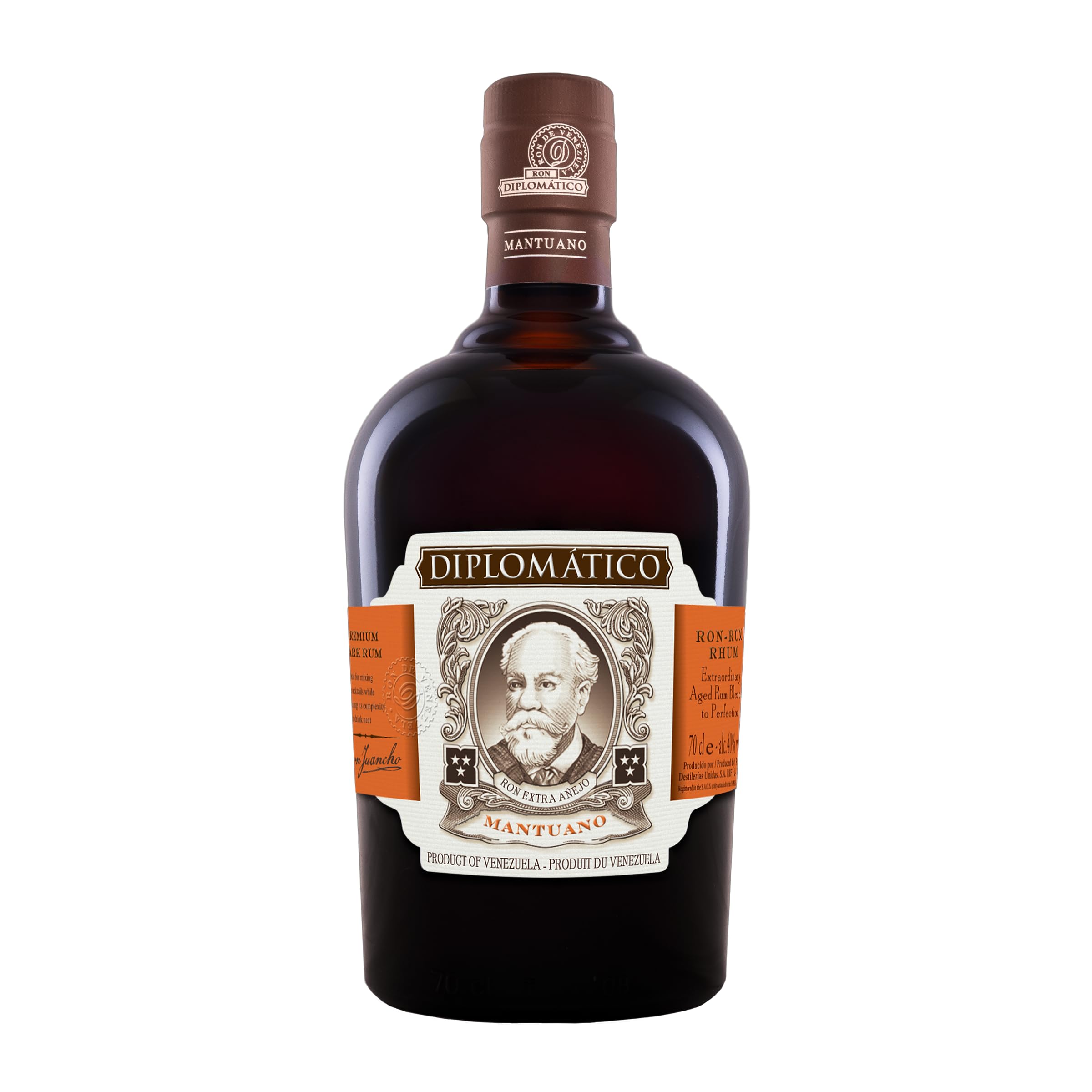 Diplomático Mantuano Ron añejo premium optimo para mezclar, 70cl