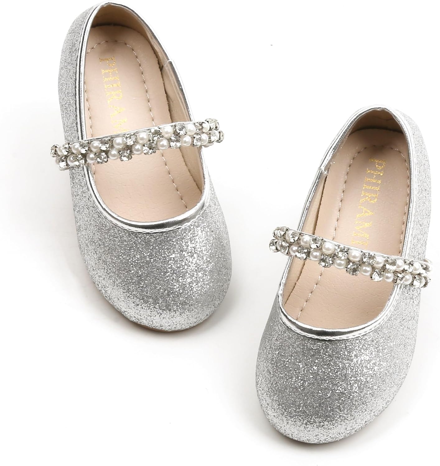 Toddler Flower Girl Dress Shoes - Little Girl Ballet Flats for Wedding Party