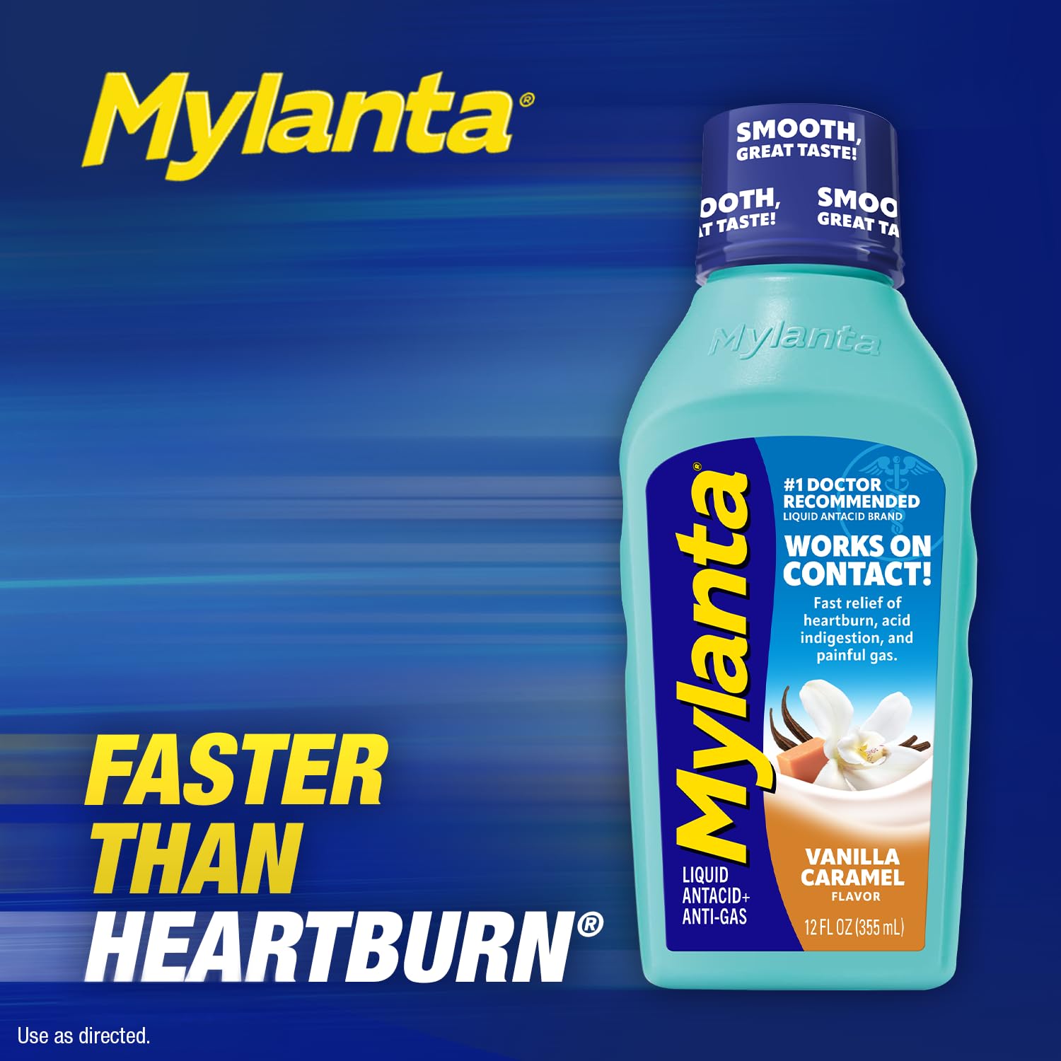 Mylanta Heartburn & Gas Relief Liquid Antacid, Vanilla Caramel, 12oz — Amazon image 8