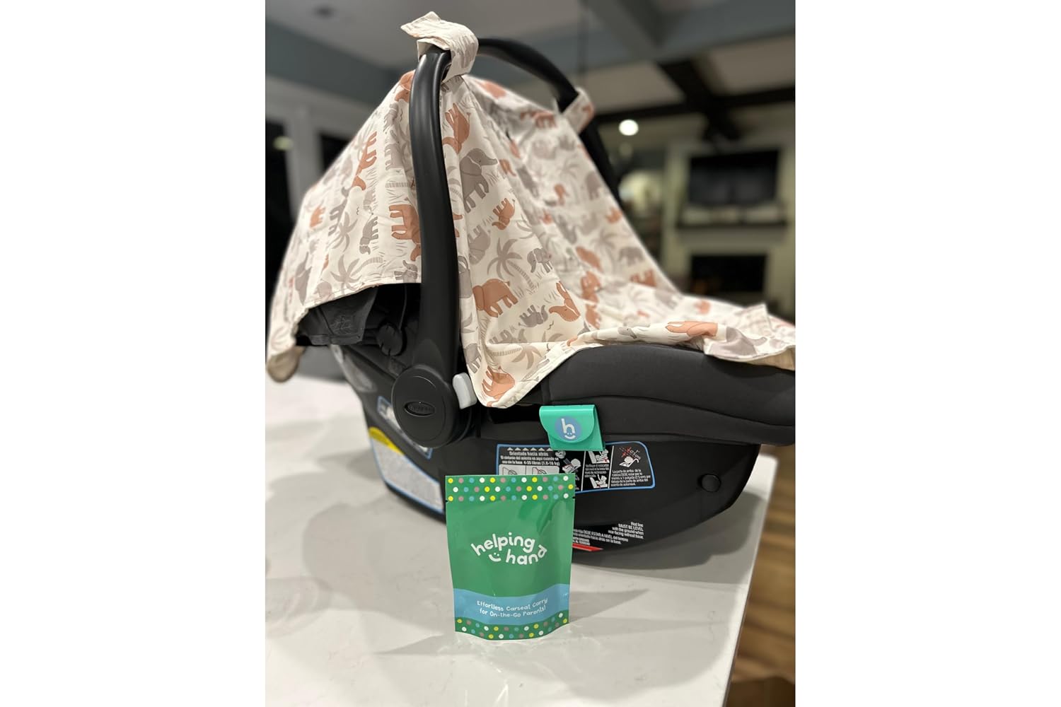 Helping Hand Car Seat Clip | Alleviates The Weight of Carrying an Infant Car Seat | Effortless Carseat Carry for On-the-Go Parents | Car Seat Accessories