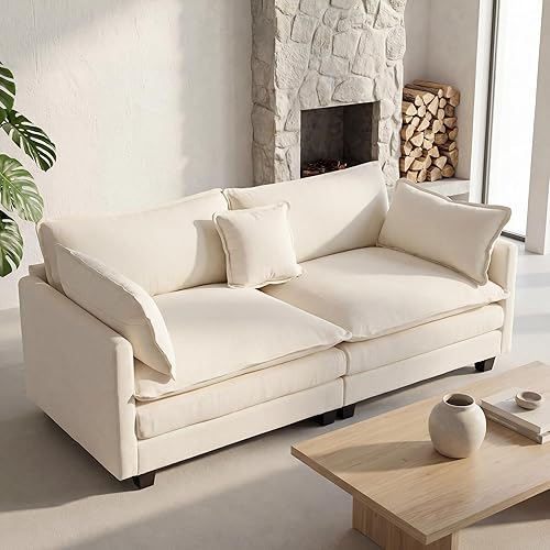 Miniatura 11 de Sofá seccional, cómodo sofá modular de nube, sofá modular de asiento profundo, sofá moderno en la nube, sofás modulares para sala de estar,