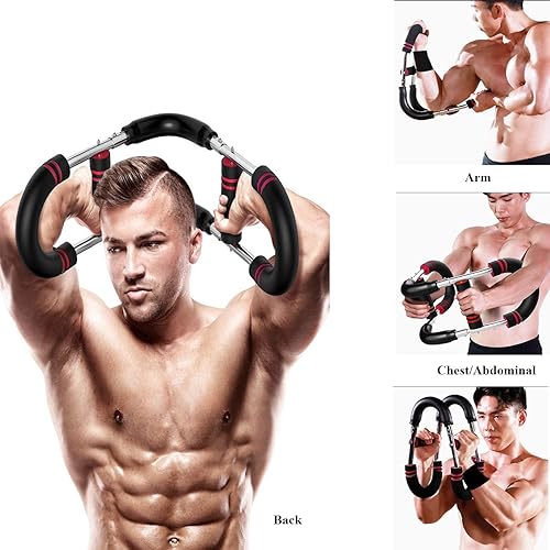 Miniatura 5 de Twister Arm Trainer ajustable 60-100lb pecho hombro antebrazo sistema de fuerza portátil de cuerpo completo equipo de entrenamiento para gimnasio en