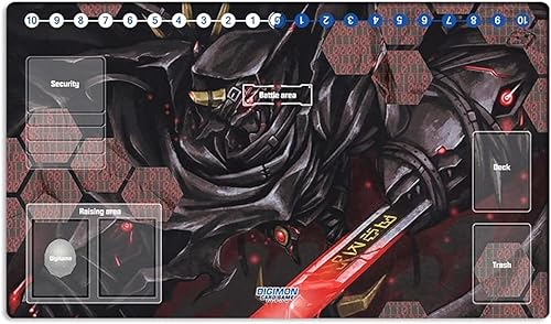 Miniatura 8 de Nuevo DTCG Duel Playmat Digimon Diaboromon Juego de Cartas Coleccionables TCG CCG Alfombrilla de Juego + Bolsa Gratis (ZD002-453-SM)