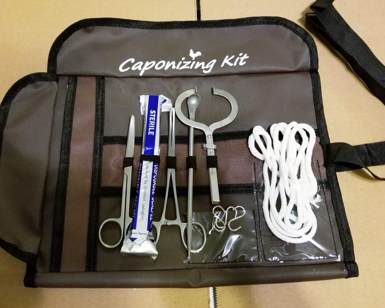 Bird Chicken Cockerel Hen Rooster Poultry Caponizing Kit Set Hatchery