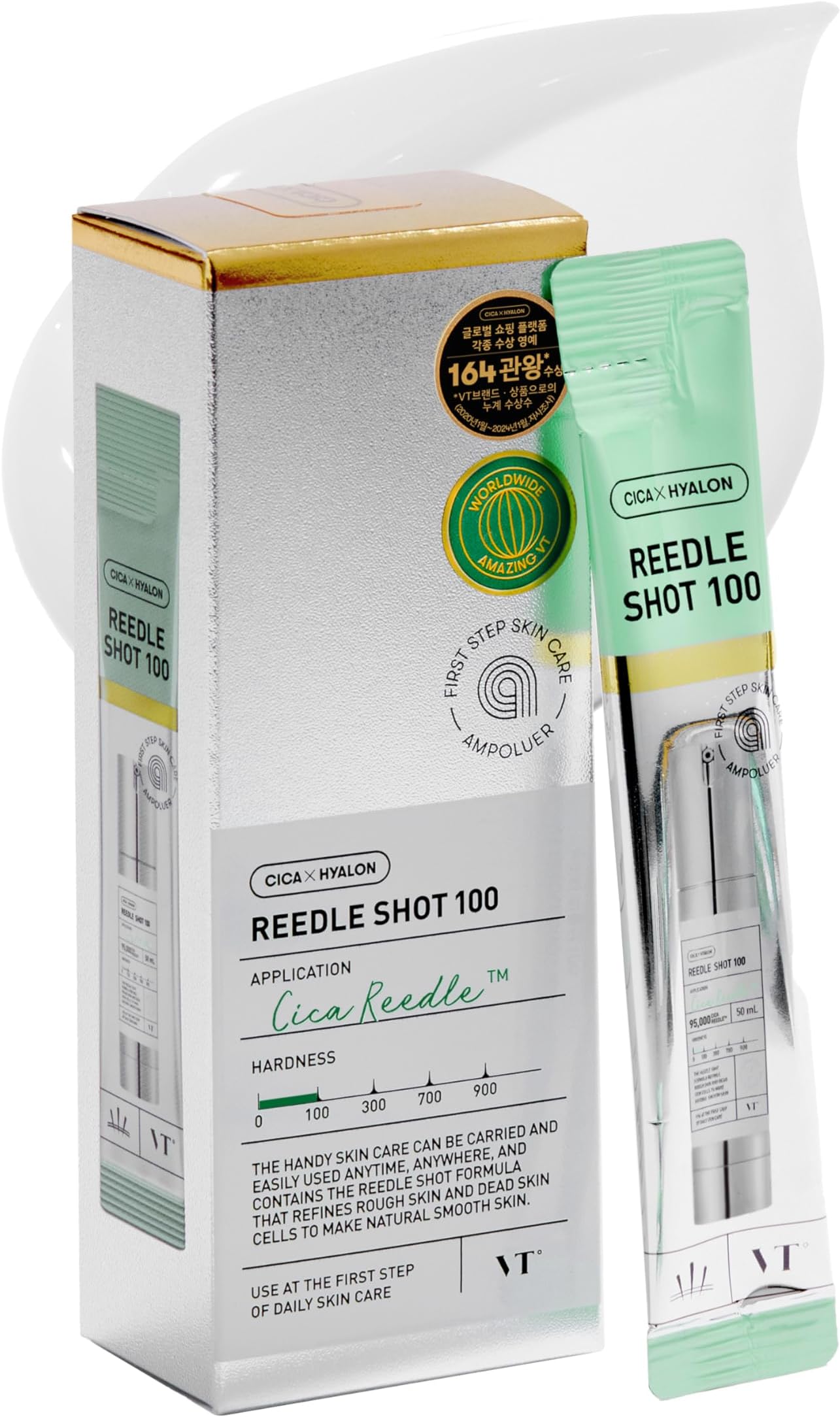 CICA Reedle Shot Ampouler | for Hydrated Skin 0.067Fl Oz*7 Pcs (2ml*7)