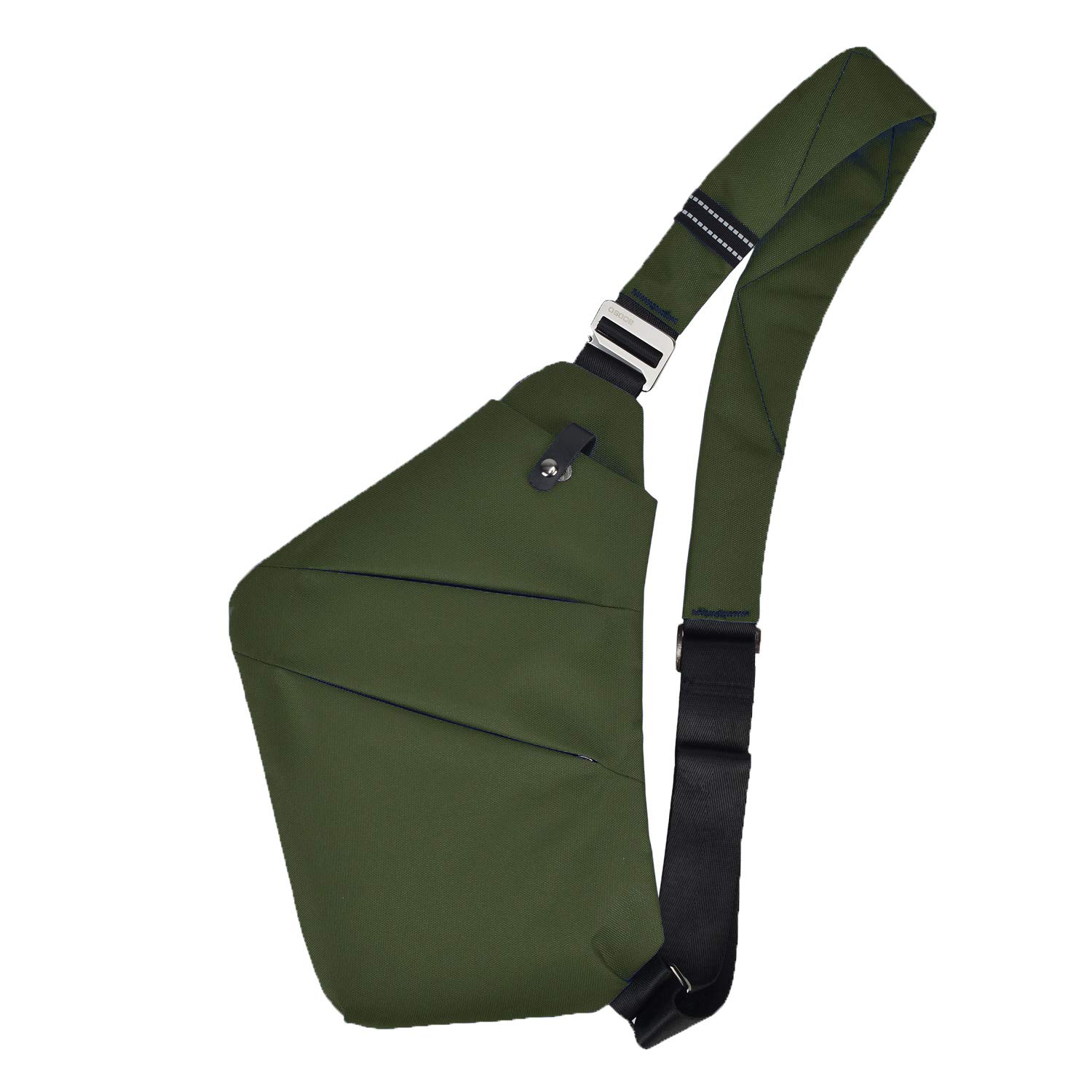 XSY Shoulder Chest Bag for Men Teenage Women Crossbody Sling Messenger Waterproof Black Silver Gray Army Green